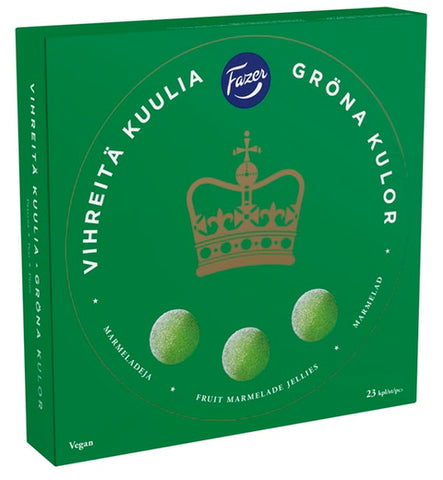 Fazer Green Jellies Gummy 1 Box of 500g 17.6oz