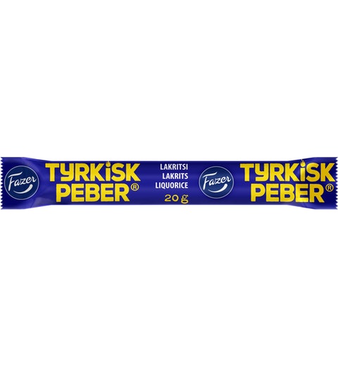 Fazer Tyrkisk Peber Original Licorice 1 bar of 20g 0.7oz