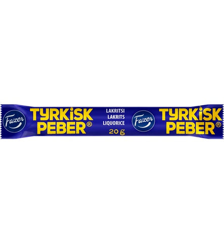 Fazer Tyrkisk Peber Original Licorice 1 bar of 20g 0.7oz