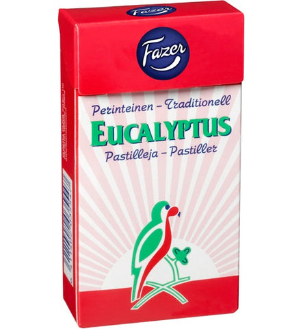 Fazer Eucalyptus throat Pastilles 1 Box of 38g 1.3oz