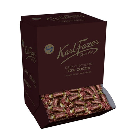 Fazer Karl Fazer 70 % Dark Chocolate 1 Box of 3kg 105.8oz
