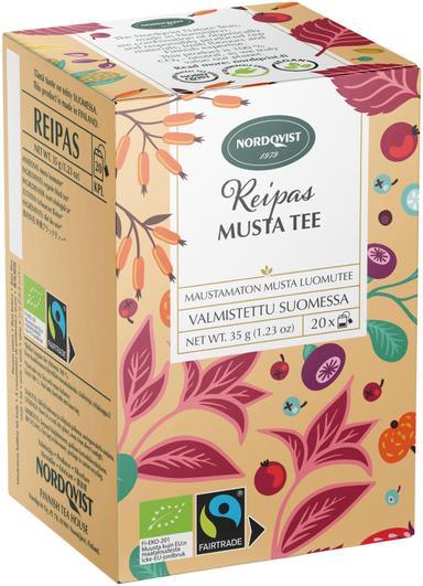 Nordqvist Reipas black tea 20x1,75g, Organic & Fair Trade | Soposopo