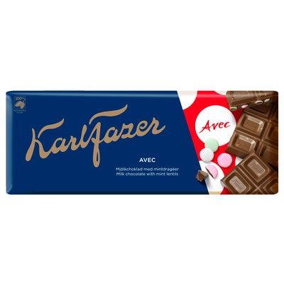 Fazer Karl Fazer Avec Chocolate 1 bar of 200g 7.1oz
