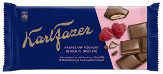Fazer Karl Fazer Raspberry Yoghurt Chocolate 1 bar of 121g 4.3oz