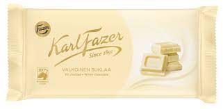 Fazer Karl Fazer White Chocolate 1 bar of 131g 4.6oz