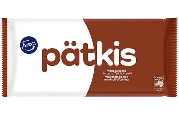 Fazer Patkis Original Chocolate 1 bar of 121g 4.3oz