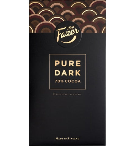 Fazer PureDark 70 % cocoa Chocolate 1 Pack of 95g 3.4oz