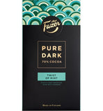 Fazer Pure Dark 70 % cocoa - Twist of Mint Chocolate 1 Pack of 95g 3.4oz