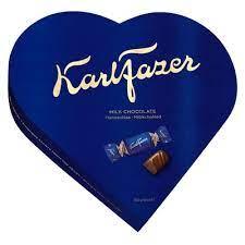 Fazer Karl Fazer Milk Heart Chocolate 1 Box of 225g 7.9oz | Soposopo