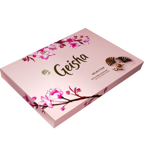 Fazer Geisha Milk chocolates & dark chocolates with soft hazelnut filling Chocolate 1 Box of 200g 7.1oz