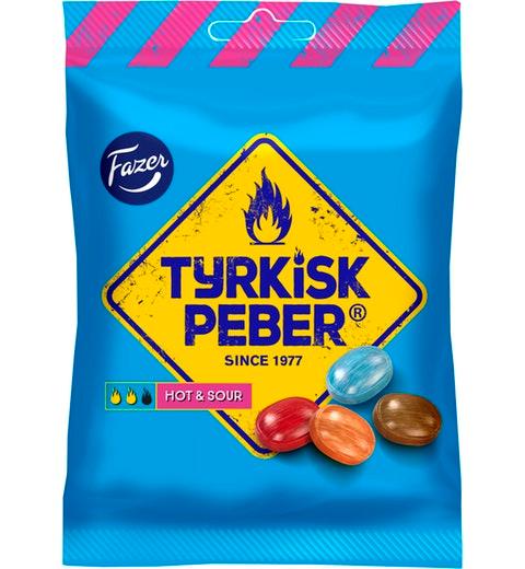 Fazer Tyrkisk Peber Hot & Sour Licorice 1 Pack of 150g 5.3oz