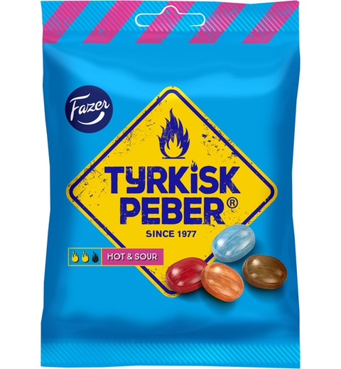 Fazer Tyrkisk Peber Hot & Sour Licorice 1 Pack of 150g 5.3oz
