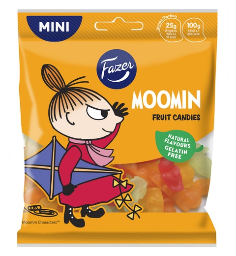 Fazer Moomin Fruit Sweets Gummy 1 Pack of 80g 2.8oz