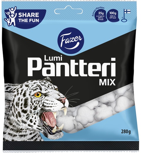 Fazer Pantteri Lumi Licorice 1 Pack of 280g 9.9oz