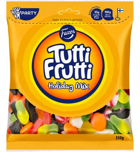 Fazer Tutti Frutti Holiday Mix Jumbo Gummy 1 Pack of 350g 12.3oz | Soposopo