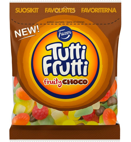 Fazer Tutti Frutti Fruity Choco Gummy 1 Pack of 170g 6oz