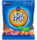 Fazer Tutti Frutti Rings Gummy 1 Pack of 180g 6.3oz
