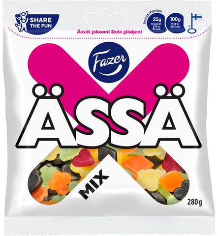 Fazer Assa Mix Gummy 1 Pack of 280g 9.9oz