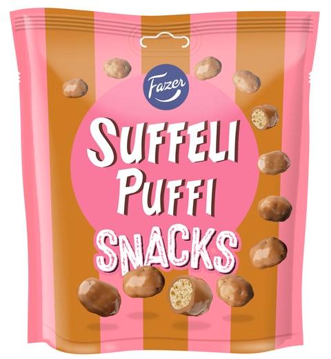 Fazer Suffeli Puffi Snacks Chocolate 1 Pack of 180g 6.3oz | Soposopo