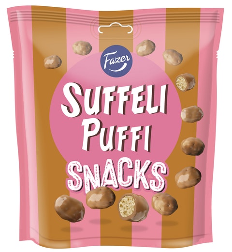 Fazer Suffeli Puffi Snacks Chocolate 1 Pack of 180g 6.3oz