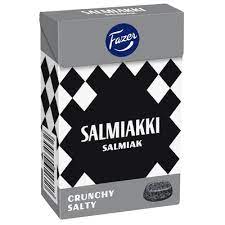 Fazer Salmiakki Crunchy Salty Pastilles 1 Box of 70g 2.5oz