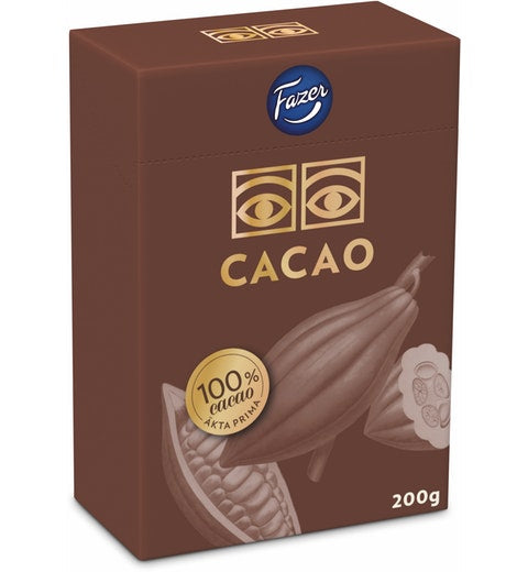 Fazer Cacao Original Chocolate 1 Box of 200g 7.1oz