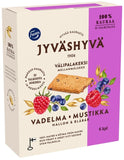 Fazer Jyvashyva snack raspberry and blueberry Biscuits 1 Box of 180g 6.3oz