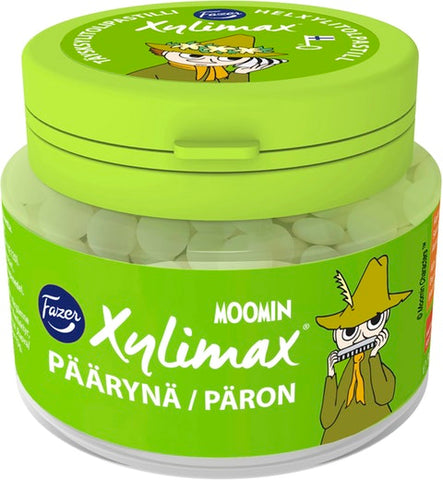 Fazer Xylimax Moomin Pear Pastilles 1 Jar of 90g 3.2oz