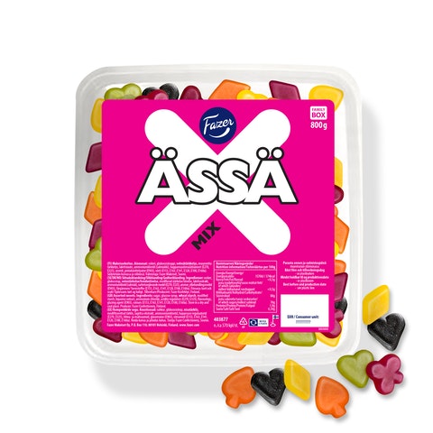 Fazer Assa Mix Gummy 1 Box of 800g 28.2oz