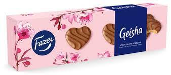 Fazer Geisha biscuits with hazelnut cream Chocolate 1 Box of 100g 3.5oz | Soposopo