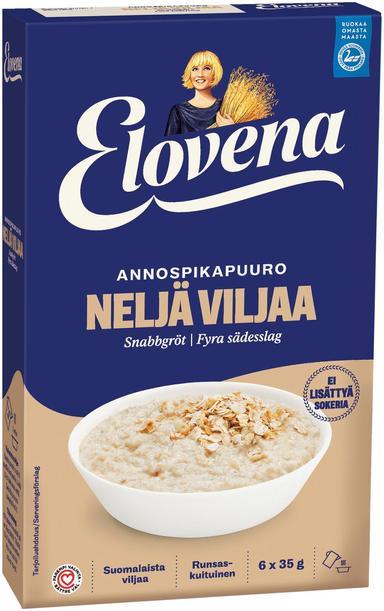 Elovena 210g vier Getreide -Instantbrei