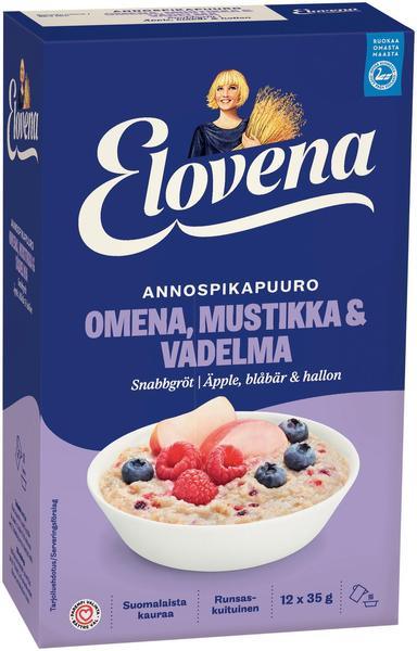 Elovena 420g apple-blackberry-wild raspberry porridge | Soposopo