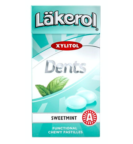 Cloetta Lakerol Dents Sweetmint Pastilles 1 Box of 36g 1.3oz