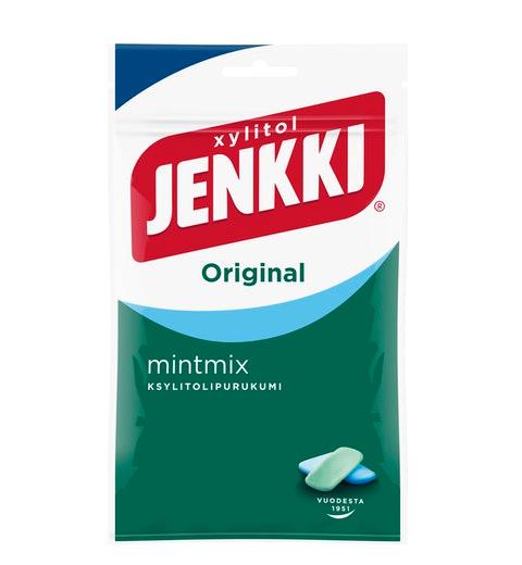 Cloetta Jenkki Xylitol Mint mix Chewing Gum 1Pack of 100g 3.5 oz - Soposopo