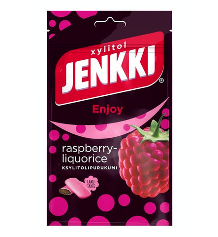 Cloetta Jenkki Raspberry Chewing gum 1 Pack of 100g 3.5oz