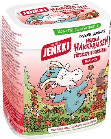 Jenkki Mr Hakkarainen Strawberry whole milk lozenge 55g | Soposopo