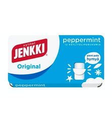 Cloetta Jenkki Xylitol Original Peppermint Chewing Gum 1Box of 18g 0.6 oz | Soposopo