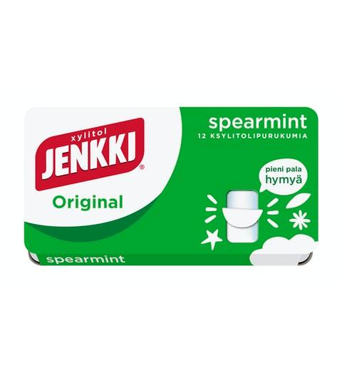 Cloetta Jenkki Xylitol Original Spearmint Chewing Gum 1Box of 18g 0.6 oz - Soposopo