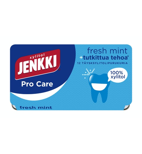 Cloetta Jenkki Xylitol Fresh mint Chewing Gum 4Box of 17g 0.6 oz