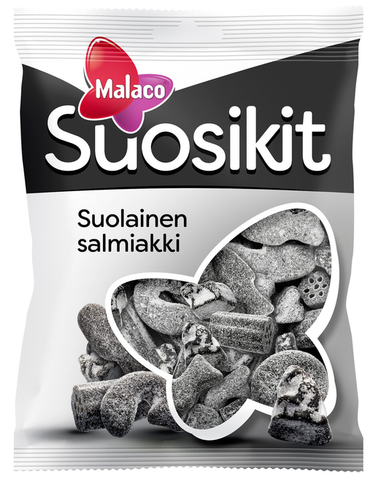 Cloetta Malaco FAVORITES SALTY SALMIAKKI Liquorice 1 Pack of 230g 8.1oz