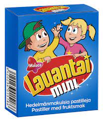Cloetta Malaco Lauantai Mini Pastilles 4 Box of 20g 2.8oz