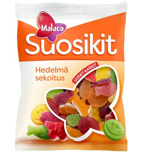 Malaco Suosikit Fruit mix Gummy 1 Pack of 230g 8.1 oz | Soposopo