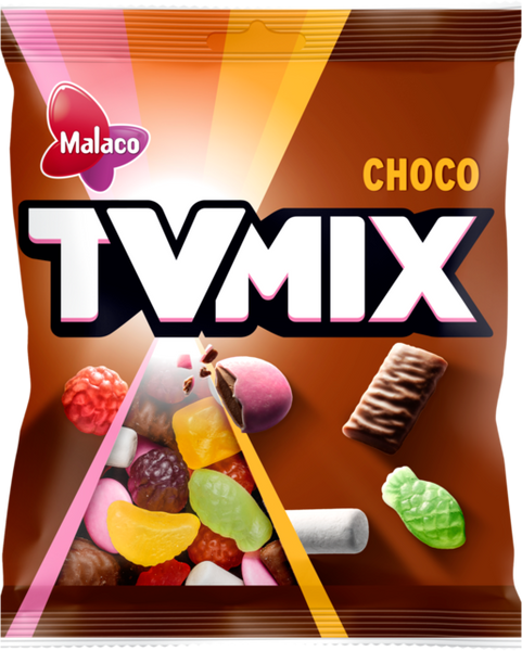 Cloetta Malaco TV MIX CHOCO Gummy 1 Pack of 280g 9.9oz