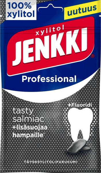 Jenkki Professional Tasty Salmiac xylitol gum 90g