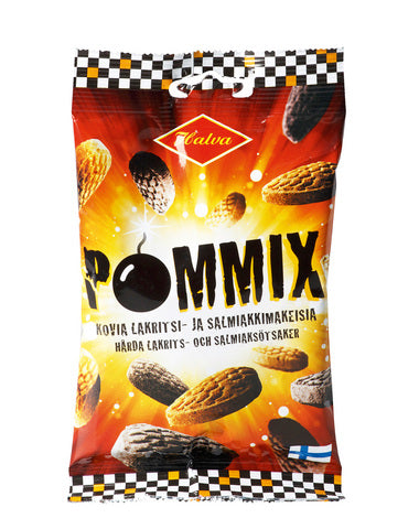 Halva Pommix Salmiakki Licorice 1 Pack of 100g 3.5oz