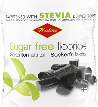 Halva Original Sugar Free Licorice 1 Pack of 90g 3.2oz
