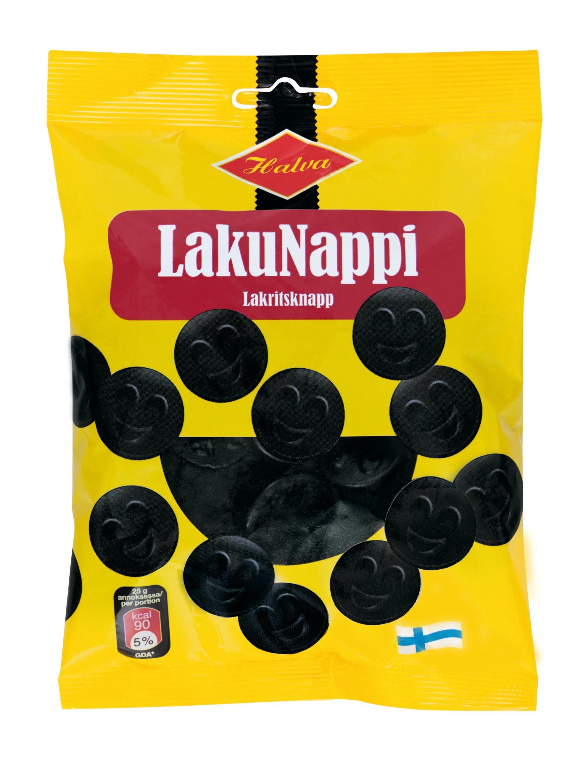 Halva Lakunappi Original Licorice 1 Pack of 200g 7.1oz | Soposopo