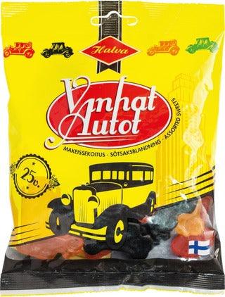 Halva Old Cars Salmiakki Licorice 1 Pack of 170g 6oz | Soposopo