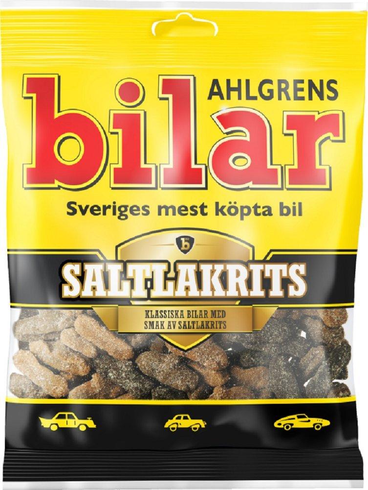 Cloetta Ahlgrens Bilar Saltlakrits Salted Liquorice Candy 100g 3.5oz | Soposopo