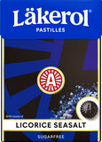 Cloetta Lakerol LICORICE SEA SALT Pastilles 1 Box of 75g 2.6oz